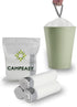 4 Gallon High Density Polyethylene (HDPE) Trash Bags, Extra Thick, 60 Count, No Leaking, White
