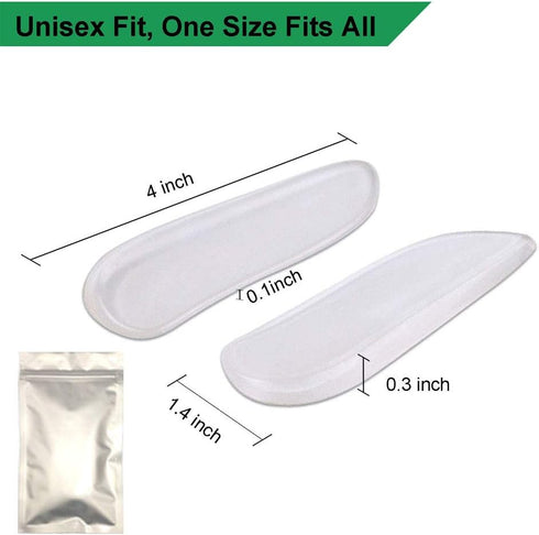 5 Pairs Silicone Insoles for Medial & Lateral Heel Wedge - Corrective Adhesive Shoe Inserts for Foot Alignment,