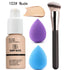 All in One Makeup Kit For Girls - 12 Colors Naked Eyeshadow Palette, Nude Foundation, Makeup Brush, Eyebrow Soap Kit.