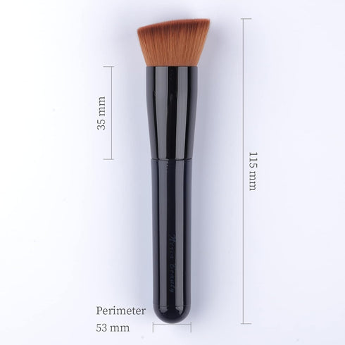 Foundation Brush, Flat Top Kabuki Brush for Liquid Makeup, Cream, Powder, Travel Size Face Foundation Blending Brushes