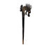 Marycrafts Horn Dragon Carved Hairstick Hair Accessories for Women (Set of 2 Pcs, Black)
