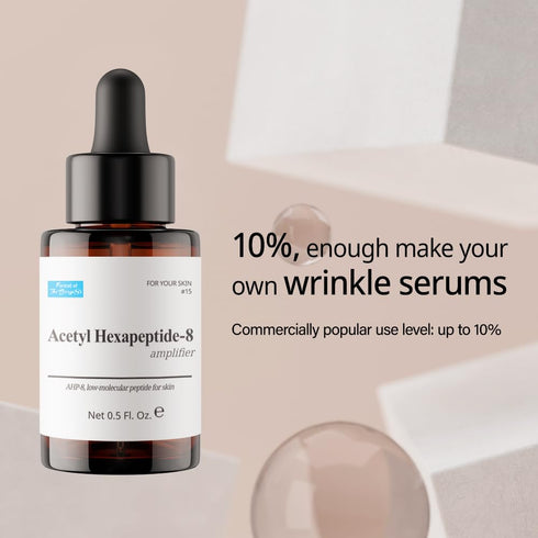 Acetyl Hexapeptide Amplifier 0.5 fl. oz. 15ml, Peptide Facial Serum for Wrinkles, Argireline Serum Ingredients,