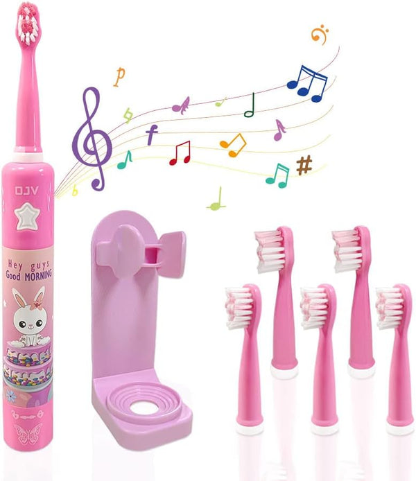 OJV 8620 Musical Electric Toothbrush for Kids, 3 Modes, 2 Min Timer, Rechargeable Sonic Music Toothbrush