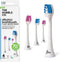 The Humble Co. Plant Based Toothbrush Heads 4pk - BPA-Free, Sustainable, Philips Sonicare Compatible, Advanced Oral Care