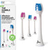 The Humble Co. Plant Based Toothbrush Heads 4pk - BPA-Free, Sustainable, Philips Sonicare Compatible, Advanced Oral Care