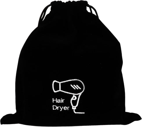Luxshiny Drawstring Purse Organizer Bags, Hair Dryer Bag, Portable Travel Jewelry and Toiletry Bag