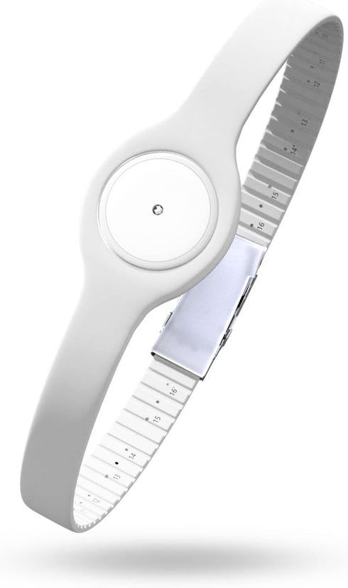 Divoti Badge Sensor Cover Armband for Freestyle CGM Libre14-Day or 2, Adjustable Trim to Fit, White