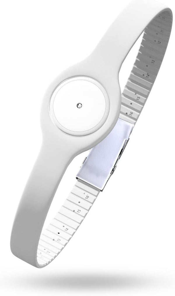 Divoti Badge Sensor Cover Armband for Freestyle CGM Libre14-Day or 2, Adjustable Trim to Fit, White
