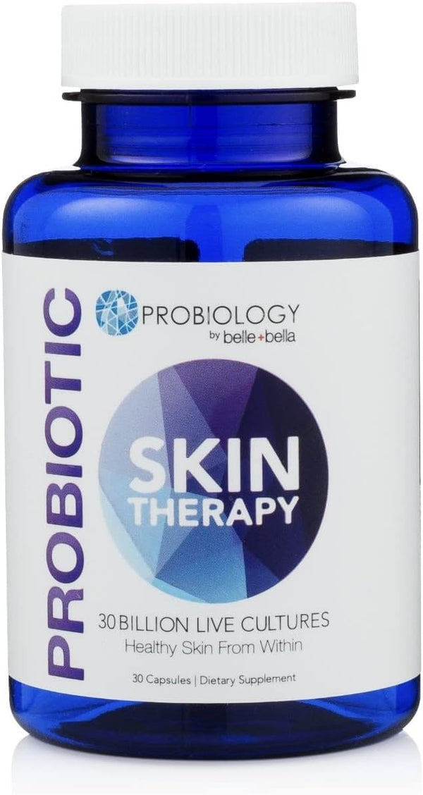 Belle and Bella Probiotic Skin Therapy for Clear Skin | Dual Action Prebiotic + Probiotic | 30 Billion CFU | 30