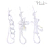 Parcelona French Twist n Clip Hair Barrette - Flower, Bow, and Chain 4" Non Slip Hair Accessories