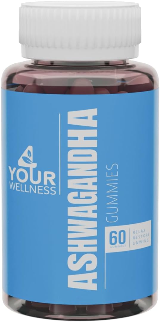 Ashwagandha Gummies with KSM-66, Lion's Mane, Vitamin D, Mixed Berry, Non-GMO, Gluten-Free, Kosher - 60 Count