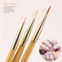 5PCS Dotting Pens and 3PCS Nail Painting Brushes, Double Ended Nail Art Design Tools and Dotting Tool Kit