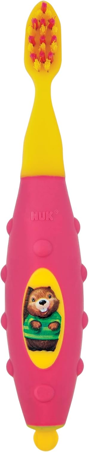 Vary,1 Set NUK Toddler Tooth and Gum Cleanser with Toothpaste, Colors May