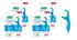 GUM 888JC Advanced Care Flossers, Fresh Mint with Vitamin E & Fluoride, 150 Count (Pack of 4)