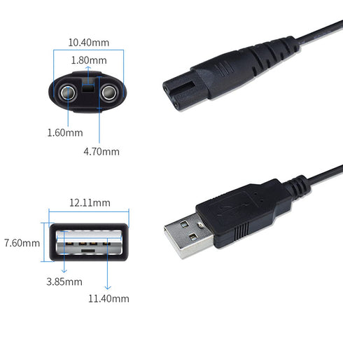 USB Charging Cable for Water Flosser, Portable Oral Irrigator Replacement Cable, Compatible with Various Brands