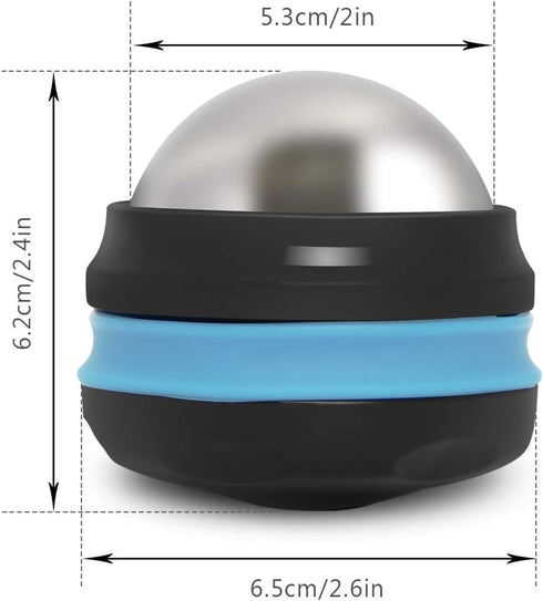 AHIER Cold Massage Roller Ball, Stainless Steel Cold Therapy Relief, Deep Tissue Massage Tool for Back/Neck Pain