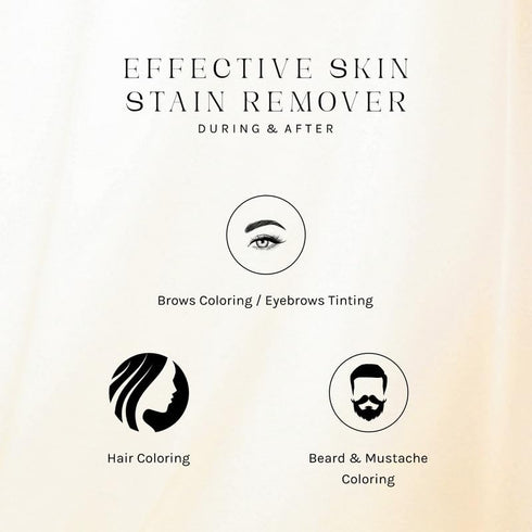 Mina Henna Tint Stain Remover 200ml, Quickly and Gently Removes Hair Color from Scalp, Skin, Beard, Mustache