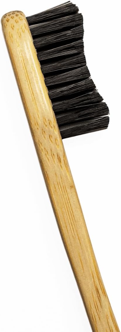 MABLE Basics Bamboo Toothbrush, Plant-Based Bristles, 8 Pack, Adult Soft Bristles, Natural Wooden Toothbrush