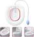 Portable Sitz Bath Basin with Flush for Postpartum and Postoperative Care, Foldable Pink Wash Basin for Pregnant Women