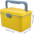 NOLITOY Empty First Aid Box Organizer (Yellow), Multi-Layer Plastic Medicine Storage Container with Handle for Baby