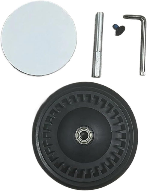 ianufu 5Sets With Tools Front Rear Wheels Stroller Accessories PU Tyre Side Cover