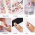 Valuu Black Lace Flower Nail Art Stickers, 40 Sheets Water Transfer Decals for DIY Manicure Tips
