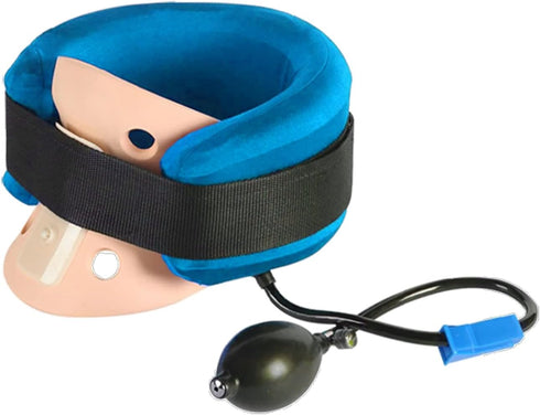 M PAIN MANAGEMENT TECHNOLOGIES Premium Pneumatic Cervical Traction Collar Inflatable Neck Traction Device for Pain Relief,