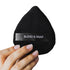 BLEND & SNAP Large Velour Triangle Makeup Puff for Flawless Coverage, Blotting Sponge for Foundation & Concealer