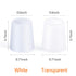 10 Pack Pinky Toe Sleeves Protectors - Small Toe Splints Covers in White, Protects from Rubbing and Pain