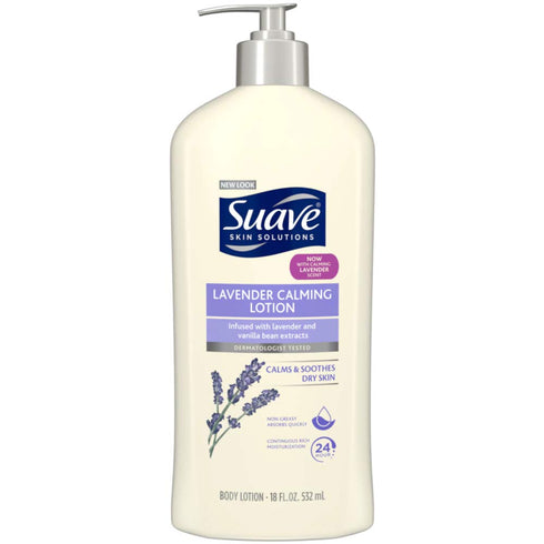 Suave Body Lotion Lavender Vanilla, 18 Fluid Ounce, Pack Of 2