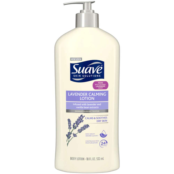 Suave Body Lotion Lavender Vanilla, 18 Fluid Ounce, Pack Of 2