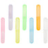 Hedume 35 Pieces Travel Toothbrush Case - Portable Plastic Dust-proof Holder in 7 Colors for Travel & Camping