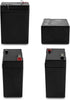 Casil 6V 4.5AH CA645 Replacement AGM SLA Rechargeable Battery with F1 Terminal (2 Pack)