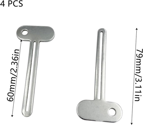 Luoyuanjia 4 Toothpaste Squeezer, Pcs Metal Manual Toothpaste Squeezer Roller Stainless Steel Tube Squeezer Toothpaste