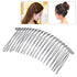Rocutus 10 Pieces Fancy DIY Metal Wire Twist Bridal Wedding Veil Combs for Women (Mixed)