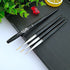 Nail Art Liner Brushes, 3PCS Metal Handle UV Gel Painting Nail Art Design Brush, 7mm/9mm/11mm
