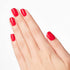 OPI Nail Lacquer, Opaque Light Red Crème Chip Resistant Nail Polish, Vegan