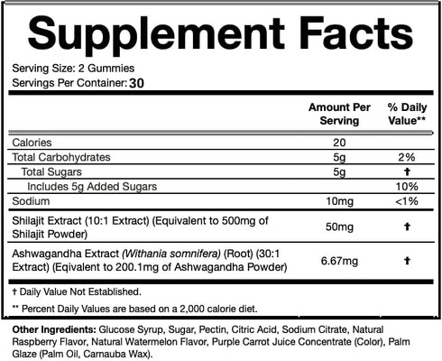 Gummies Gummies 60 Libido Support for Women - Fast Acting Intimacy and Mood Support Libido for Women with Shilajit
