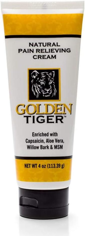 Golden Tiger Pain Relief Cream - 4 oz Tube