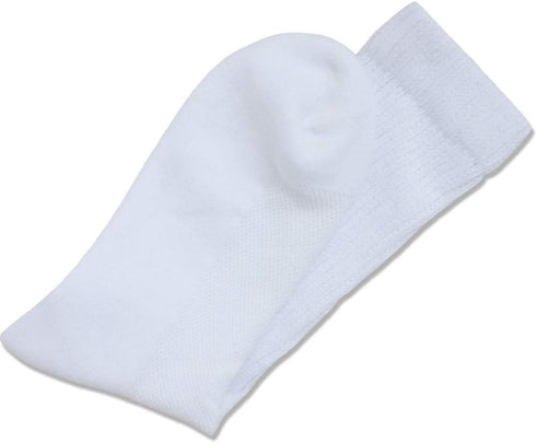 W WELL KNITTING Top,Seamless 4 Well Knitting Loose Men's Diabetic Crew Socks,Non-Binding Toe,Semi Cushion,Breathable