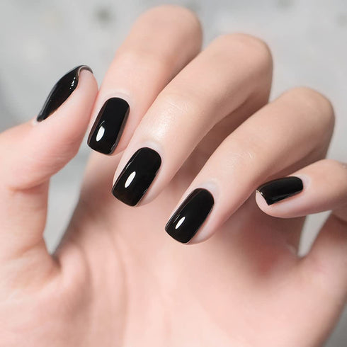 Vishine Gelpolish Professional Manicure Salon UV LED Soak Off Gel Nail Polish, Color Black (1348)