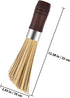 Ipetboom 2pcs Wok Brush with Handle Multi-Function Kitchen Scrub Brush for Cookware Cleaning Sturdy for Pots Pans