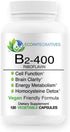 B2-400 Pure Riboflavin - Nervous System Health, Cardiovascular Support, Energy Boost, 120 Capsules