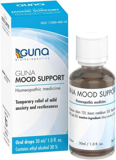 GUNA Mood Support Natural Homeopathic Remedy - 1 Ounce to Relieve Stress, Mild Restlessness, and Help with Relaxation