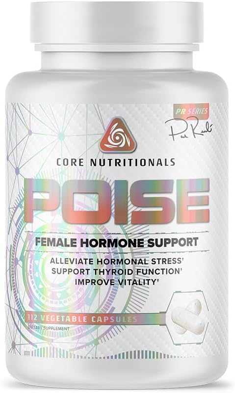 Core Nutritionals Poise Female Hormone, Thyroid, and Stress Support, 112 Capsules