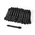 Professional Double Head Eyeshadow Brushes, 50 Pcs Disposable Dual Sides Sponge Makeup Applicator, Black