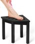 Domax Bamboo Corner Shower Foot Rest Stool for Shaving Legs, 12 inch