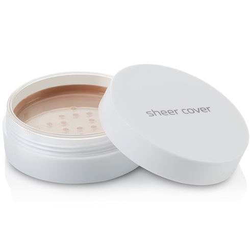 Sheer Cover Flawless Face Kit - Dark Shade Mineral Foundation & Highlight Trio, 4 Pieces