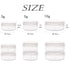ZEJIA 3 Gram Sample Containers with Lids - 25 Count Tiny Jars, 3ML Makeup Cosmetic Containers for Beauty Products