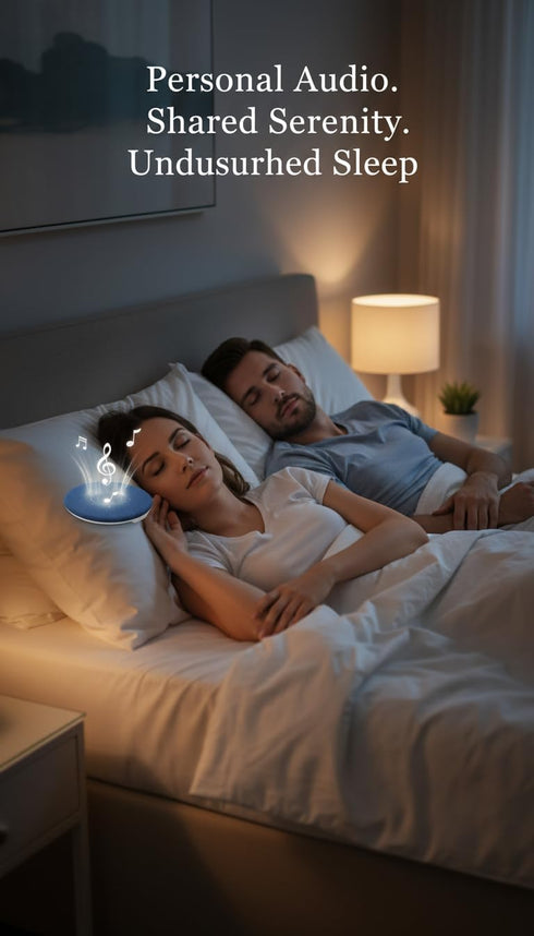 XIAOROUBAO 11mm 4 Settings, 6.0, 30 Under Pillow Bluetooth Sleep Speaker, Ultra Thin with Timer Bluetooth Hour